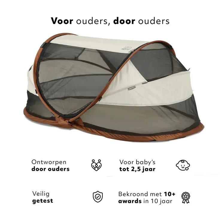 Baby luxe campingbedje - Zelfopblaasbare matras