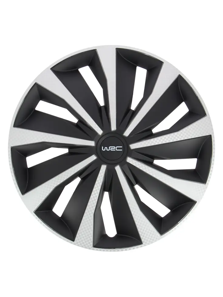 Wieldoppen - 14 inch - carbon look - 4 stuks