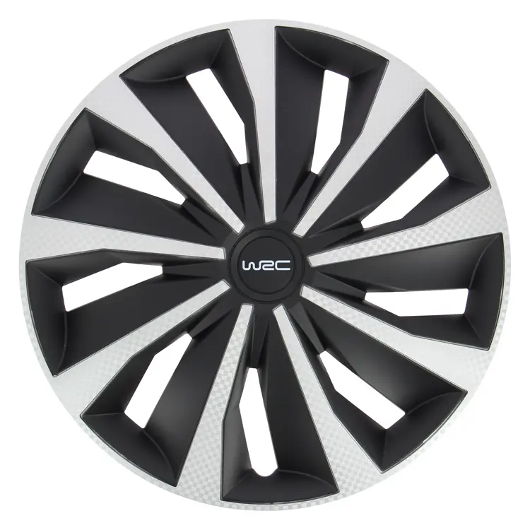 Wieldoppen - 14 inch - carbon look - 4 stuks