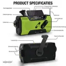 Noodradio Solar Opwindbaar Met Batterijen