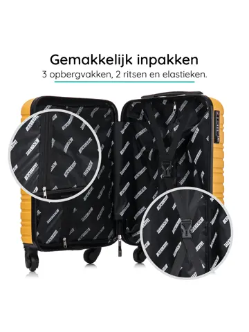 Reiskoffer XS ABS 29L met TSA-slot en 360° wielen