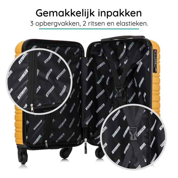 Reiskoffer XS ABS 29L met TSA-slot en 360° wielen