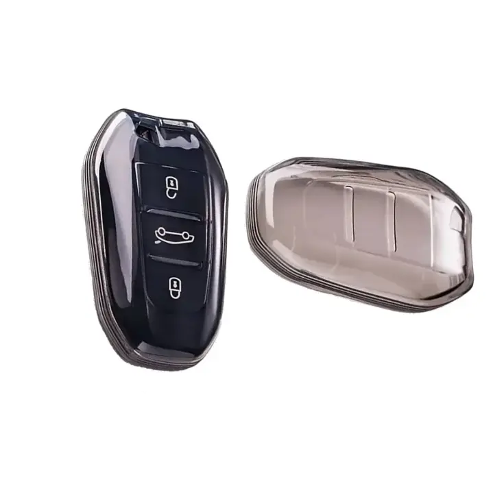 TPU Sleutelhoesje voor Peugeot clear 157