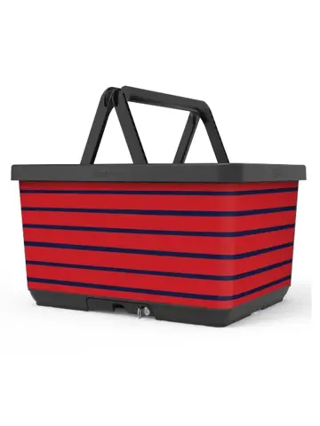 Fietsmand Basky Rood-Blauw