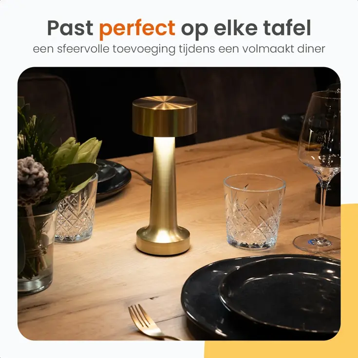 Classic Tafellamp Oplaadbaar - 21cm - LED
