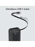 Powerbank Uittrekbare Kabel 10.000 mAh