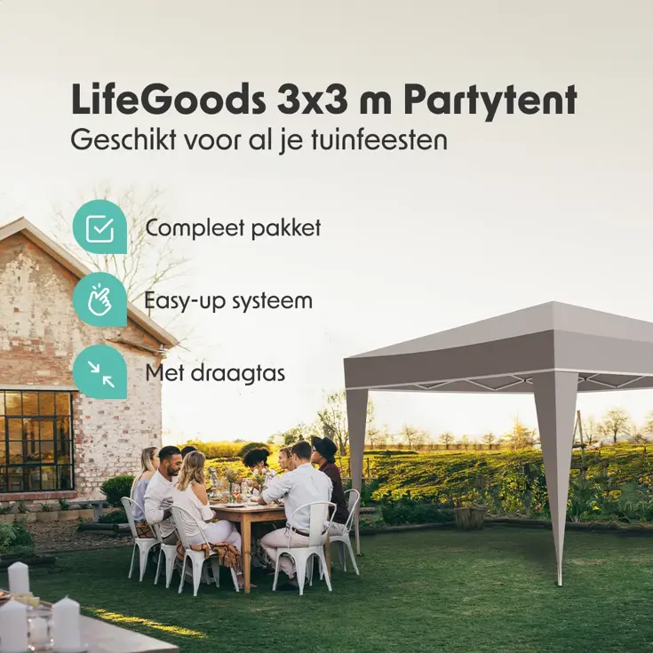 Partytent – 3x3 m