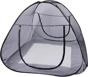 Bedtent Pop Up klamboe - 200x180cm - Zwart