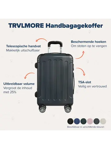 Handbagage Koffer – 45L – Donkergrijs