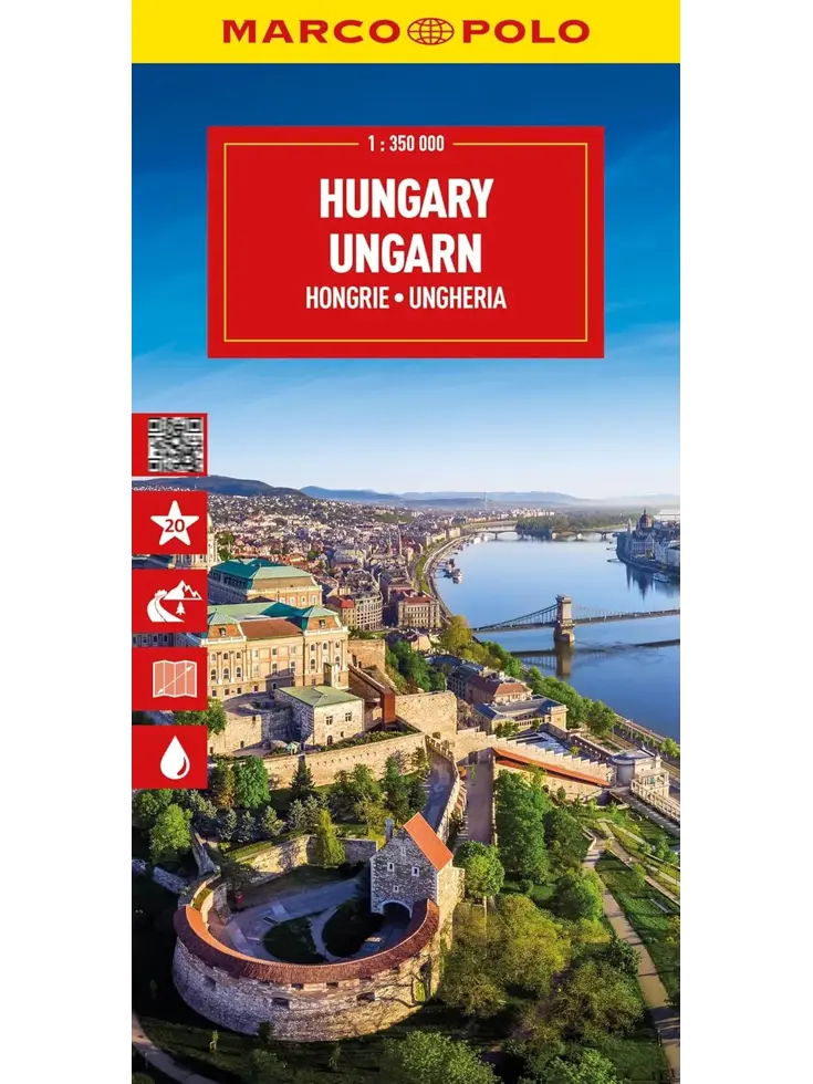 Wegenkaart Hongarije