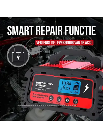 Industriele Acculader 12/24V - 5/10/25A