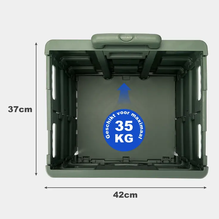 Boodschappenkrat - 50L - Met Deksel