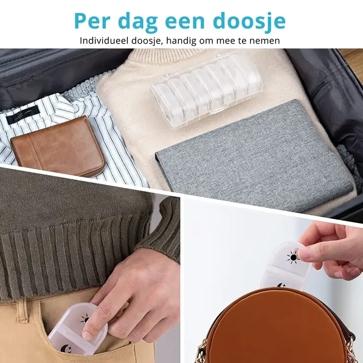 GEASY Pillendoos 7 Dagen – 2 Vakken