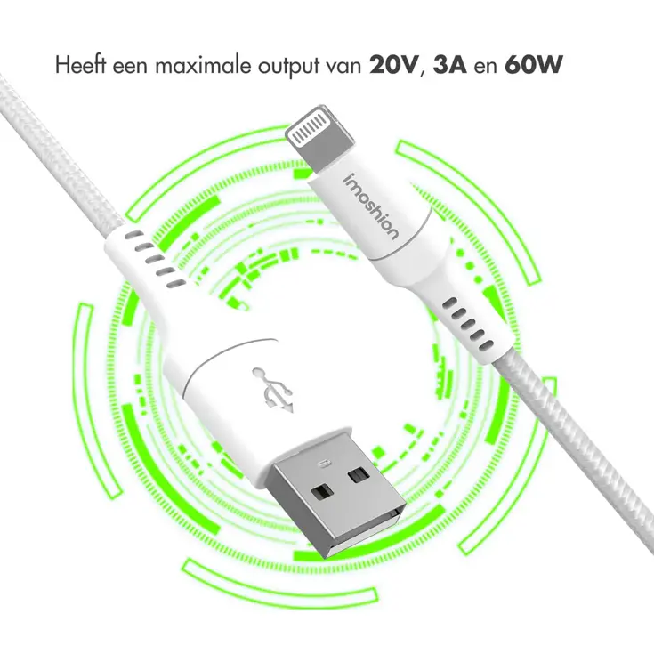 Lightning naar USB kabel 1 meter