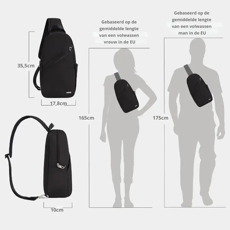 Classic Anti-diefstal Sling Tas