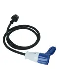 Adapterkabel Schuko Stekker naar CEE Contrastekker