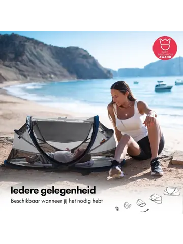 Baby luxe campingbedje - Zelfopblaasbare matras