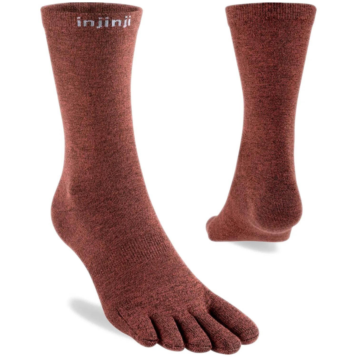 Injinji  Liner Crew Coolmax  sokken  Bordeaux
