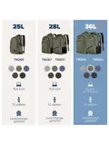 TRVLMORE Rugtas - 36L - 17 Inch