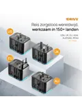 Universele Wereldstekker - Fast Charge