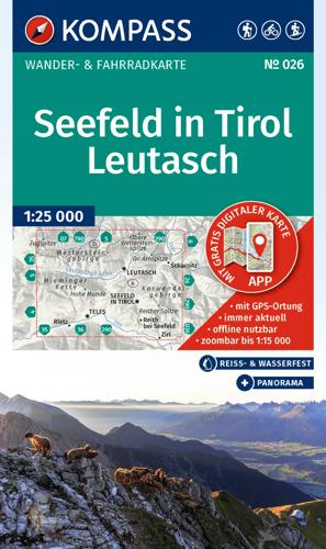 Wandelkaart WK026 Seefeld in Tirol