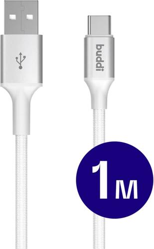 Flex USB-A naar USB-C Kabel 1M Wit