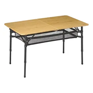 Campout Campingtafel - 120 x 70 cm – Bamboe