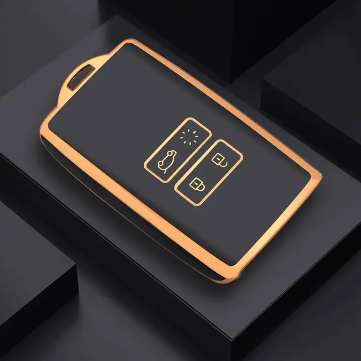 TPU Sleutelhoesje voor Renault goud A4