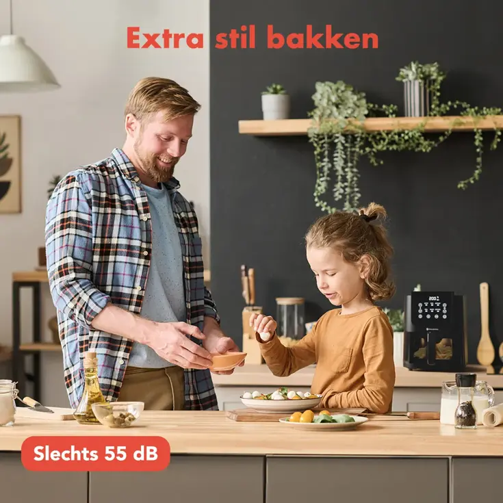 KitchenBrothers Airfryer - 5L - 1500W