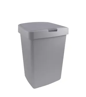 Delta - Prullenbak met klepdeksel - 50L grijs