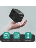Universele wereldstekker met USB-poorten