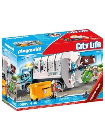 PLAYMOBIL® Vuilniswagen met knipperlicht 70885