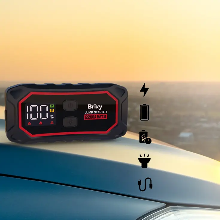 Jumpstarter voor Auto - 2200A / 16.000 mAH