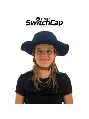 Vizorz SwitchCap fietshelm - Blue sunny classic