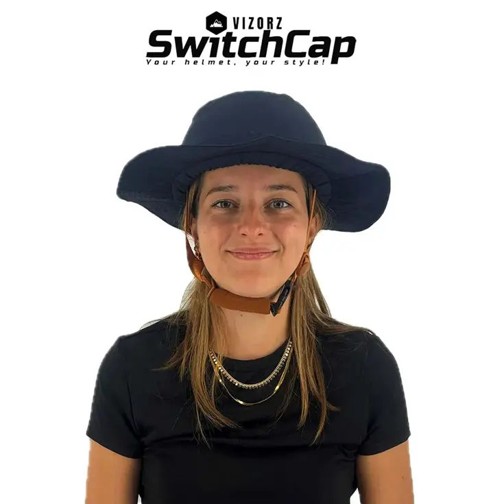 Vizorz SwitchCap fietshelm - Blue sunny classic