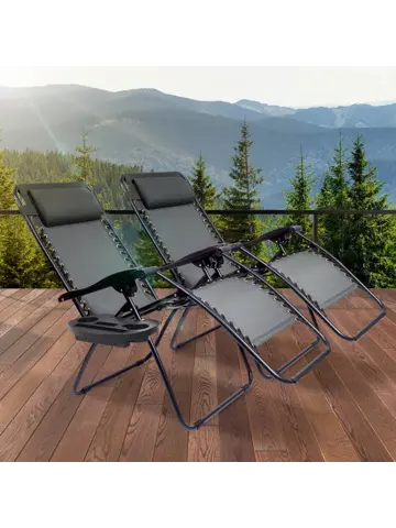 LifeGoods Opvouwbare Tuinstoelen