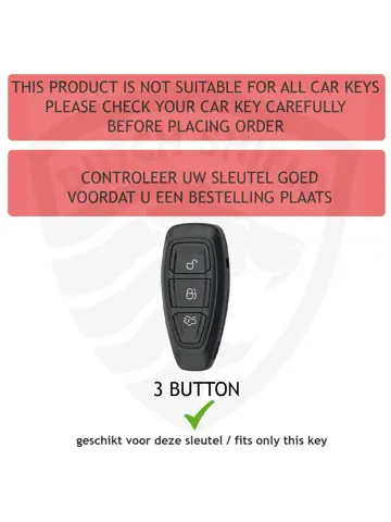 TPU Sleutelhoesje voor Ford zwart K3