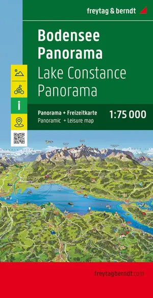 Panoramakaart Bodensee