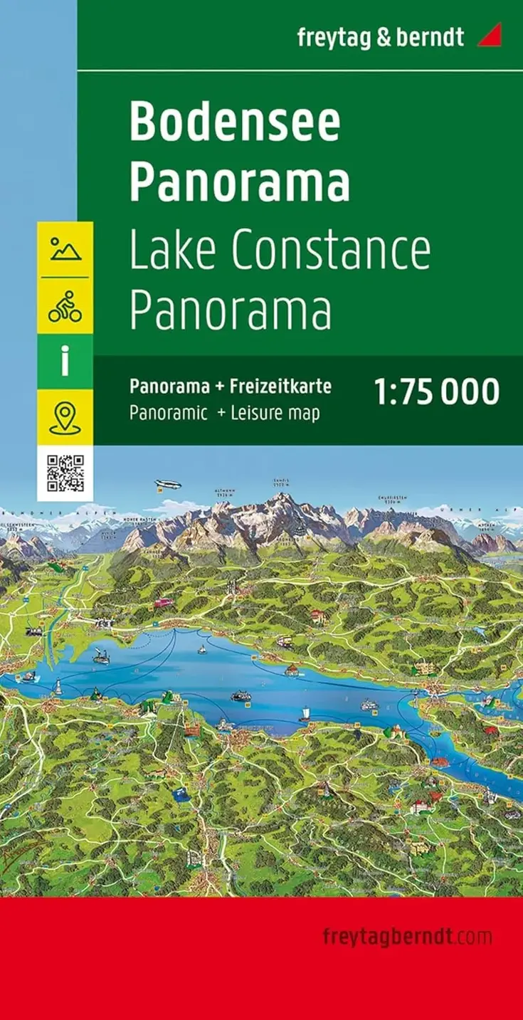 Panoramakaart Bodensee