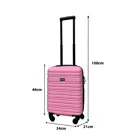 Reiskoffer XS ABS 29L met TSA-slot en 360° wielen