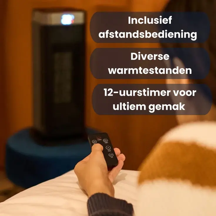 Luvego - Elektrische Kachel - Afstandsbediening