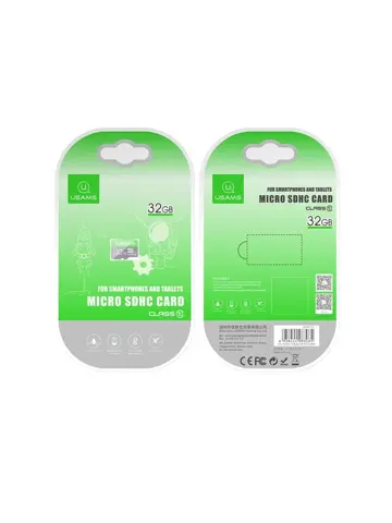 Micro-SD Kaart - 32GB - Zwart - USAMS