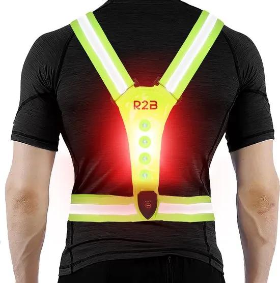 R2B  Hardloopvest oplaadbaar  Geel  Geel main product image