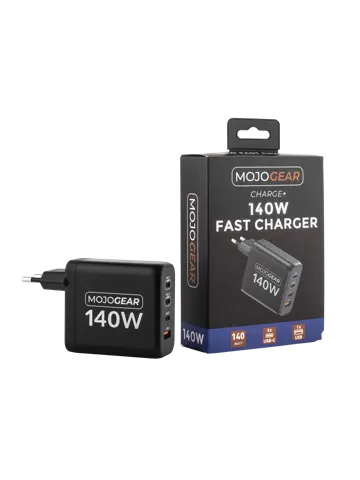 CHARGE+ 140W Oplader - USB en USB-C