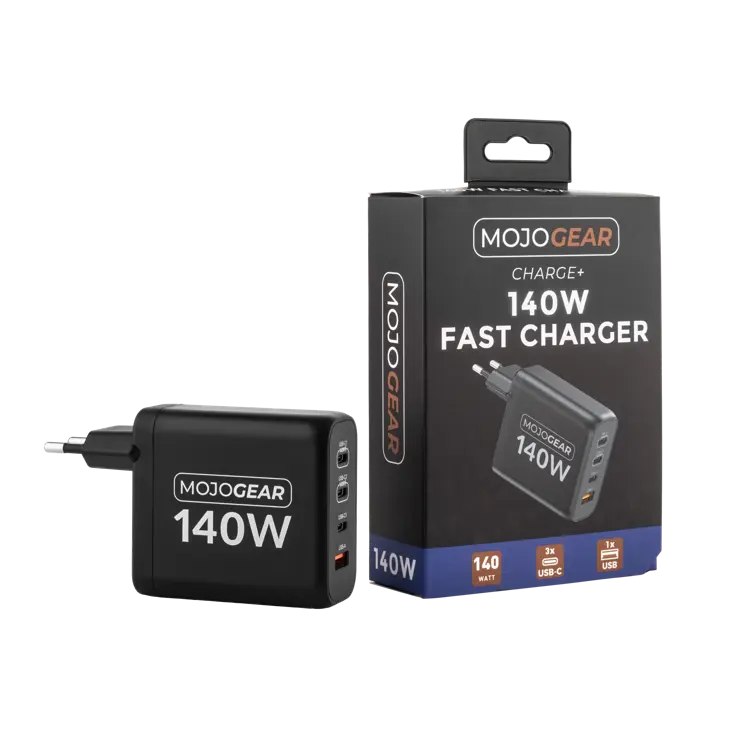 CHARGE+ 140W Oplader - USB en USB-C