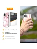 R2B iPhone 13 Hoesje Marmer + Screenprotector