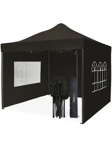 Partytent met Zijwanden – 3x3 m – Antraciet