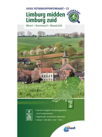 ANWB Knooppuntenkaart 23 Limburg Midden- en Zuid