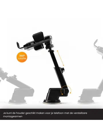 Telefoonhouder Auto Zuignap + Dashboardpad