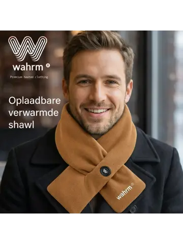 Oplaadbare verwarmende shawl - drie standen